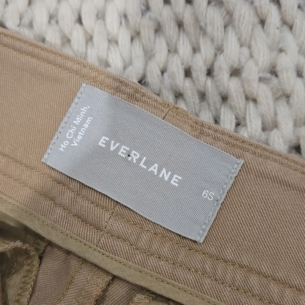 Everlane Wide Leg Pleated Pants, On Trend, Neutral, Size 6, Sophistication - Picture 5 of 7